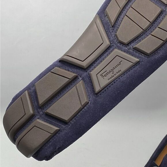 Ferragamo Parigi Gancini Suede Driving Loafer size 12 - Picture 12 of 12